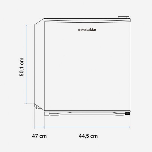 Universal Blue Eibsee Frigorífico Mini 46L F Negro