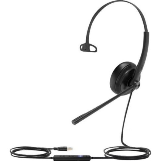 Auriculares Yealink YHS34 Lite Mono con cable, Supraaural, Oficina y Call Center, Negro