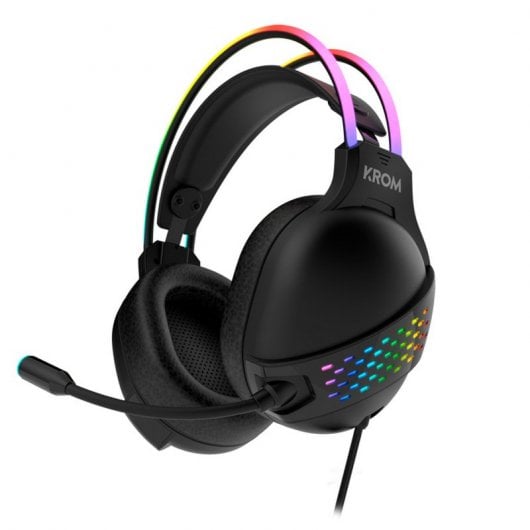 Cuffie da gioco Krom KLAIM RGB nere