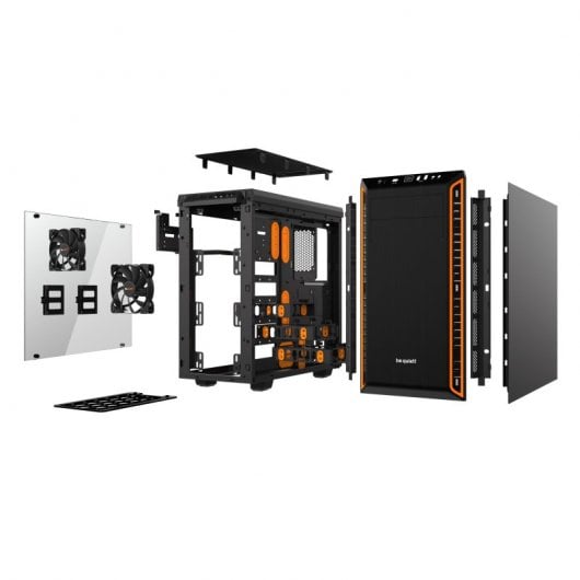 Be Quiet! Pure Base 600 Vidrio Templado USB 3.1 Negro/Naranja