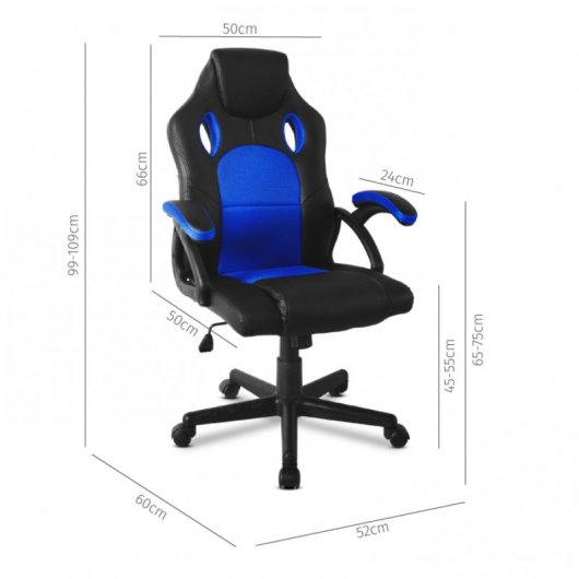 Mc Haus Racing X Silla Gaming Azul