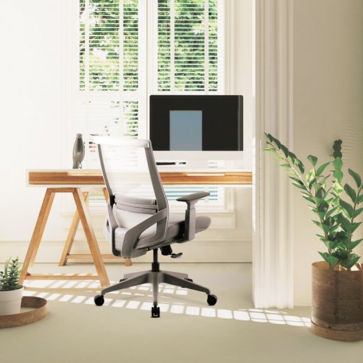 Mc Haus Vulcano Silla de Oficina Ergonómica Gris