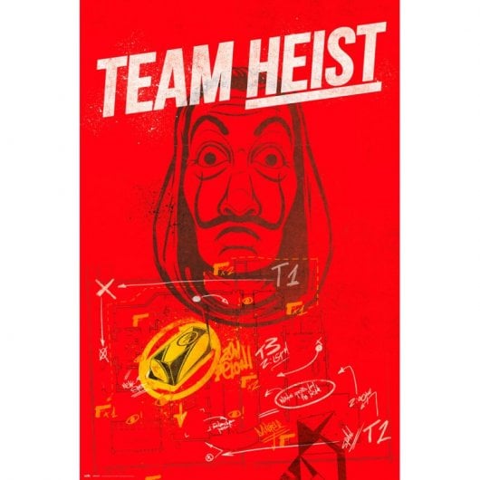 Erik Maxi-Poster La Casa de Papel Team Heist 91,5 x 61 cm