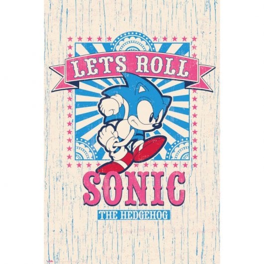 Erik Maxi Poster Sonic Lets Roll 91,5x61 cm
