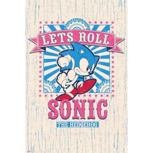 Maxi poster Erik Sonic Let's Roll 91,5x61 cm