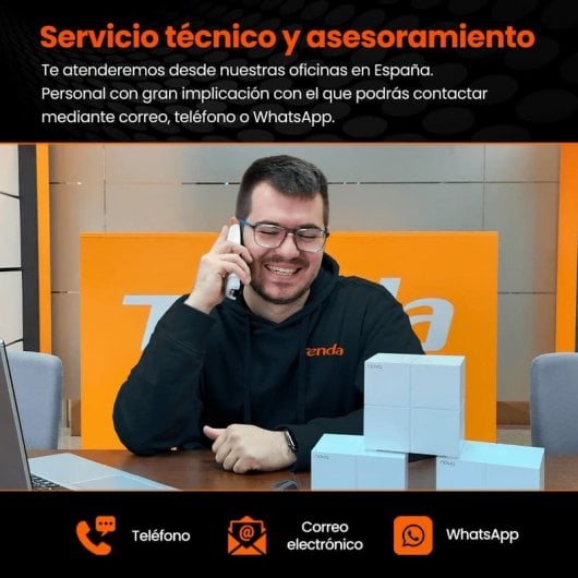 Tenda SP15 Enchufe Inteligente Wi-Fi Smart Power Strip con 3 Zócalos y 2 USB