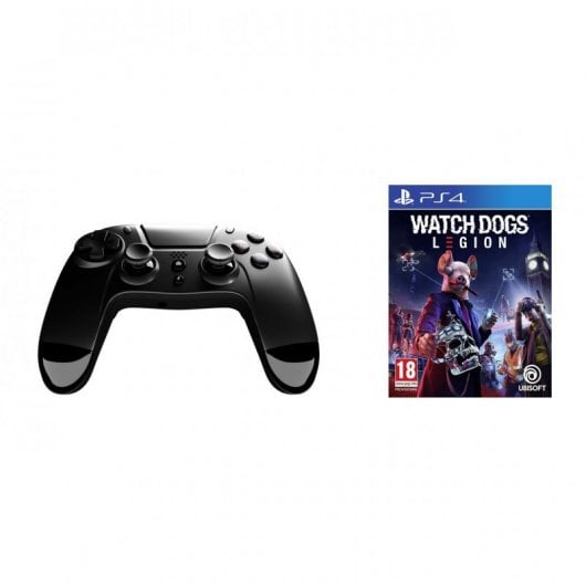 Gioteck VX-4 Mando Inalámbrico Negro + Watch Dogs: Legion PS4