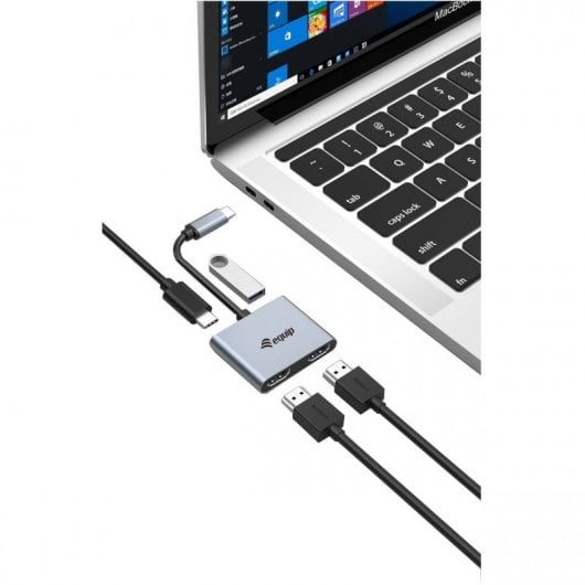 Equipaggia l'Hub USB-C 4 in 1 Dual HDMI