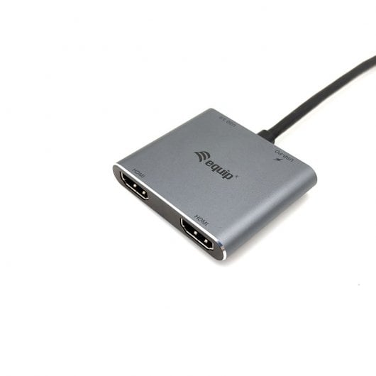 Equip Hub USB-C 4 en 1 Dual HDMI