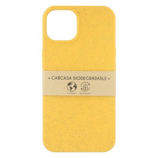Funda Biodegradable Amarilla para iPhone 13
