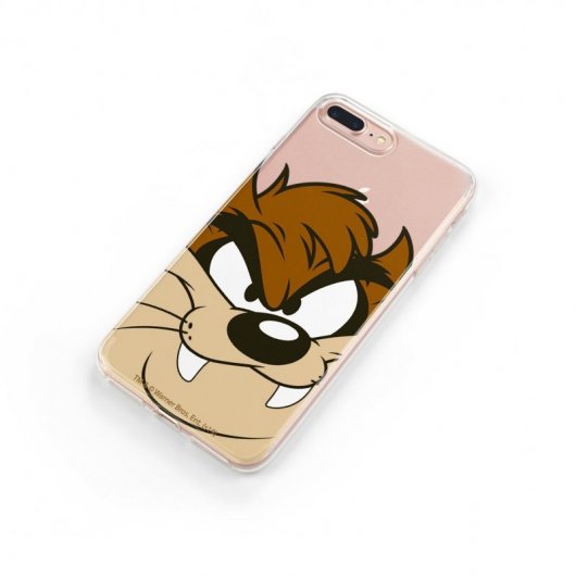 Funda Oficial de Warner Bros Tazmania Silueta Transparente Looney Tunes para Samsung Galaxy A71