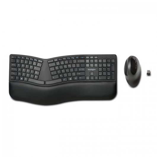 Set tastiera e mouse wireless Kensington Pro Fit Ergo neri