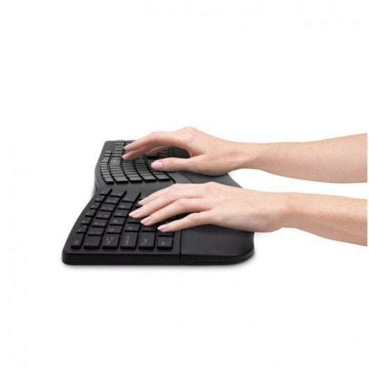 Kensington Pro Fit Ergo Conjunto de Ratón y Teclado Inalámbricos Negro