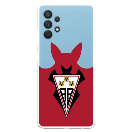 Funda Escudo Fondo Rojo Licencia Oficial Albacete Balompié para Samsung Galaxy A32 4G