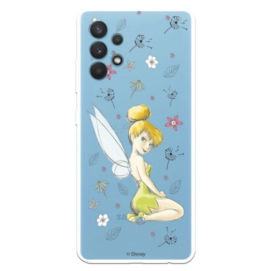 Funda Oficial de Disney  Campanilla Silueta Transparente Peter Pan para Samsung Galaxy A32 4G