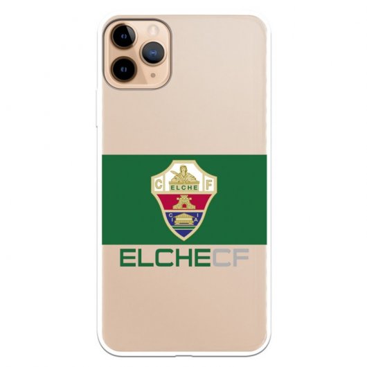Funda Licencia Oficial Elche CF Escudo Clásico Franja Verde para iPhone 11 Pro Max