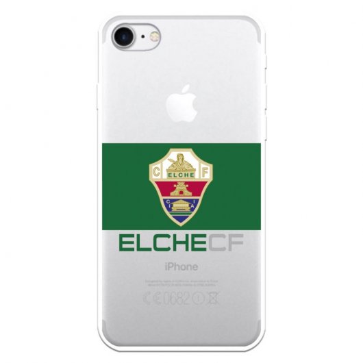 Funda Licencia Oficial Elche CF Escudo Clásico Franja Verde para iPhone 7