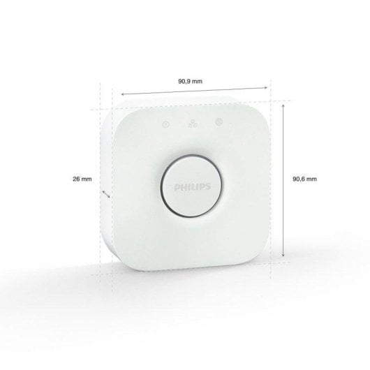 Centrale Domotique Philips Hue Bridge ZigBee/WiFi/Matter avec Contrôle vocal Alexa/Google