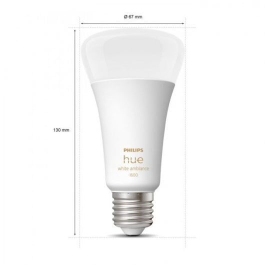 Lampadina LED intelligente Philips Hue White Ambiance 13 W E27 Luce bianca da calda a fredda