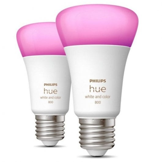 Philips Hue White Ambiance Confezione da 2 Lampadine LED Smart 6,5W E27 RGB