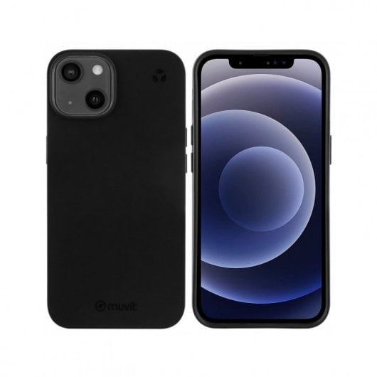 Coque Recicletek Muvit for Change noire pour iPhone 13