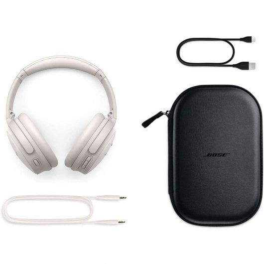 Cuffie Bose QuietComfort 45 wireless con cancellazione del rumore bianco