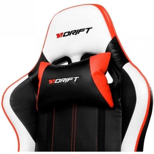 Drift DR175RED Sedia Gaming Nera/Rossa - Reclinabile, Ergonomica, 2D, 150 kg, Nylon, Foam PU, 125-135 cm