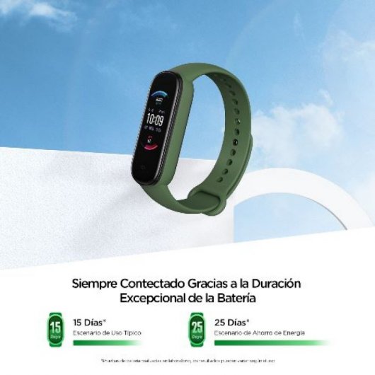 Amazfit Band 5 Pulsera de Actividad Verde + Correa Negra