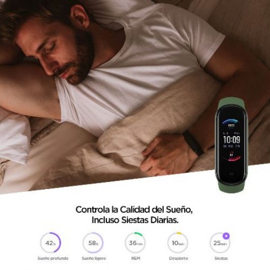 Amazfit Band 5 Pulsera de Actividad Verde + Correa Negra