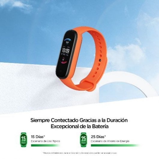 Amazfit Band 5 Pulsera de Actividad Naranja + Correa Negra