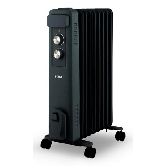 Sogo Radiador de Aceite 9 Elementos Negro