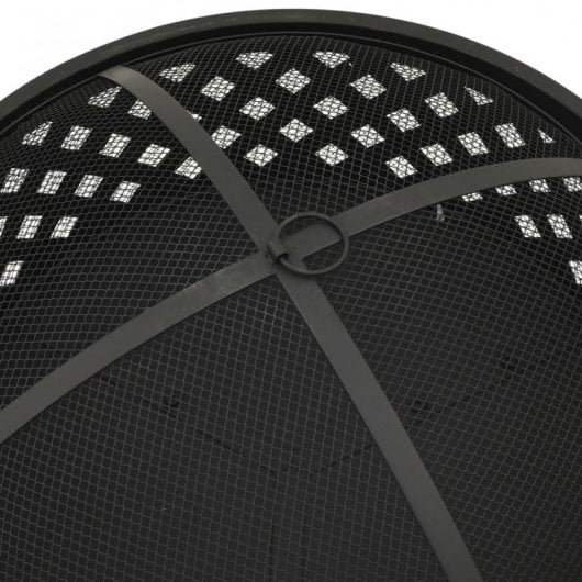 VidaXL Brasero con Atizador XXL 68cm Acero