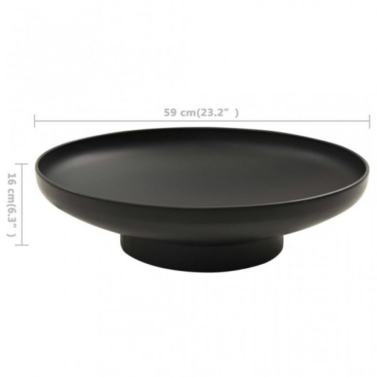 VidaXL Brasero 59cm Acero