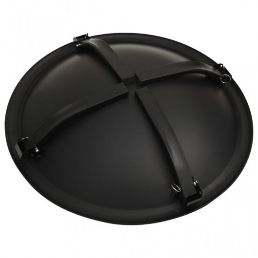 VidaXL Brasero y Barbacoa 2 en 1 con Atizador Acero