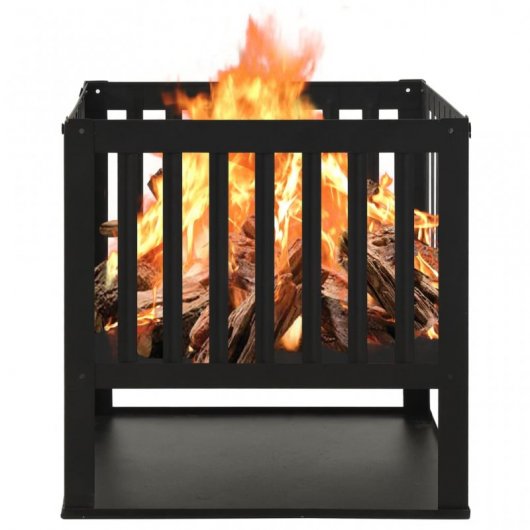 VidaXL Brasero 40x40x40cm Acero