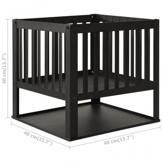 VidaXL Brasero 40x40x40cm Acero