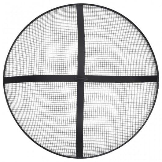 VidaXL Brasero avec Poker 54x54x55cm Acier