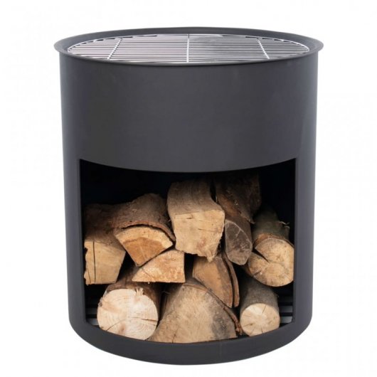 RedFire Milshire Brasero Barril de Acero Negro