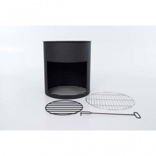 RedFire Milshire Brasero Barril de Acero Negro