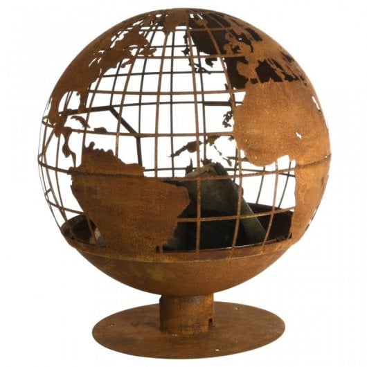 Esschert Design Brasero con Forma de Globo Terráqueo