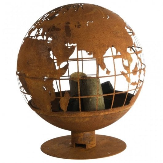 Esschert Design Brasero con Forma de Globo Terráqueo