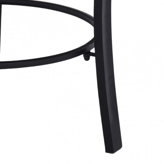 VidaXL Brasero con Mosaico de Cerámica 68cm Negro/Blanco