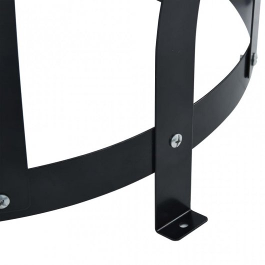 VidaXL Brasero de Exterior con Parrilla 76cm Acero Inoxidable