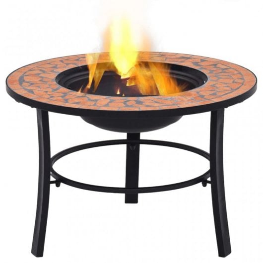 VidaXL Brasero con Mosaico de Cerámica 68cm Terracota