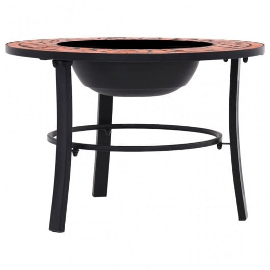 VidaXL Brasero con Mosaico de Cerámica 68cm Terracota