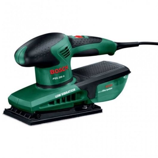 Bosch PSS200A Lijadora Orbital 200W + Maletín