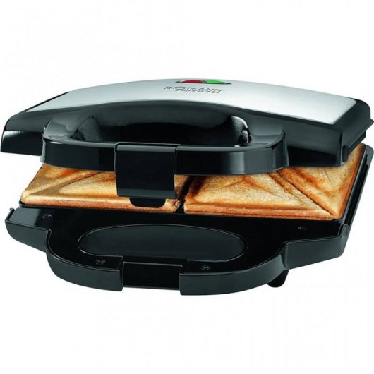 Bomann ST 1372 CB Sandwichera 750W Negro/Plata
