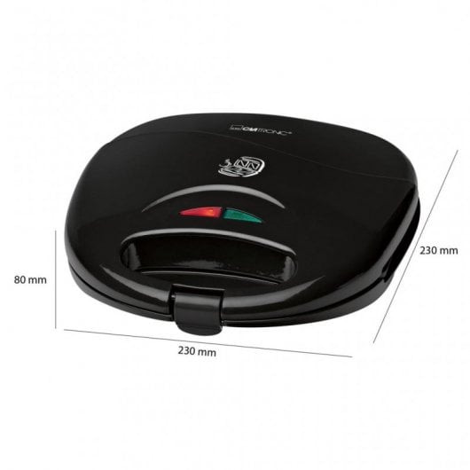 Clatronic ST 3477 Sandwichera 700W Negro