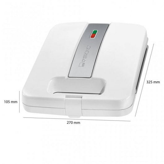 Clatronic ST 3629 Sandwichera 1200W Blanca