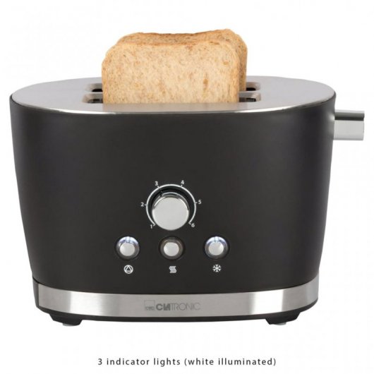 Clatronic TA 3690 Toaster 2 Scheiben 850 W Schwarz